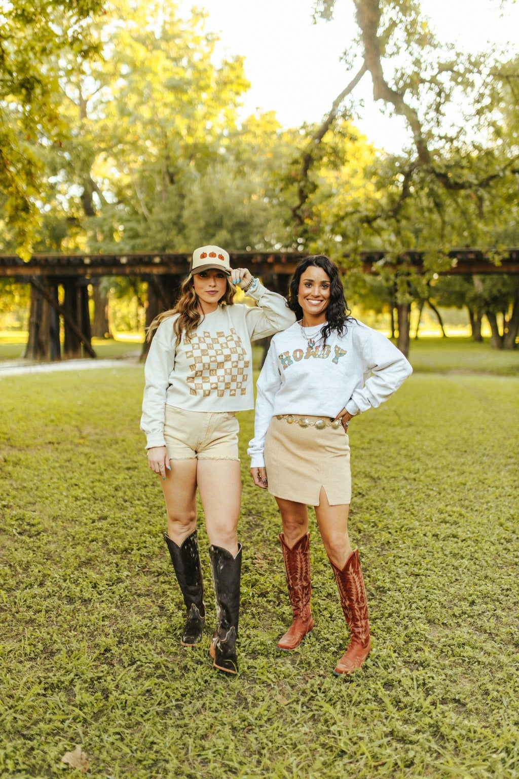 Western Checkers Raw Crop Graphic