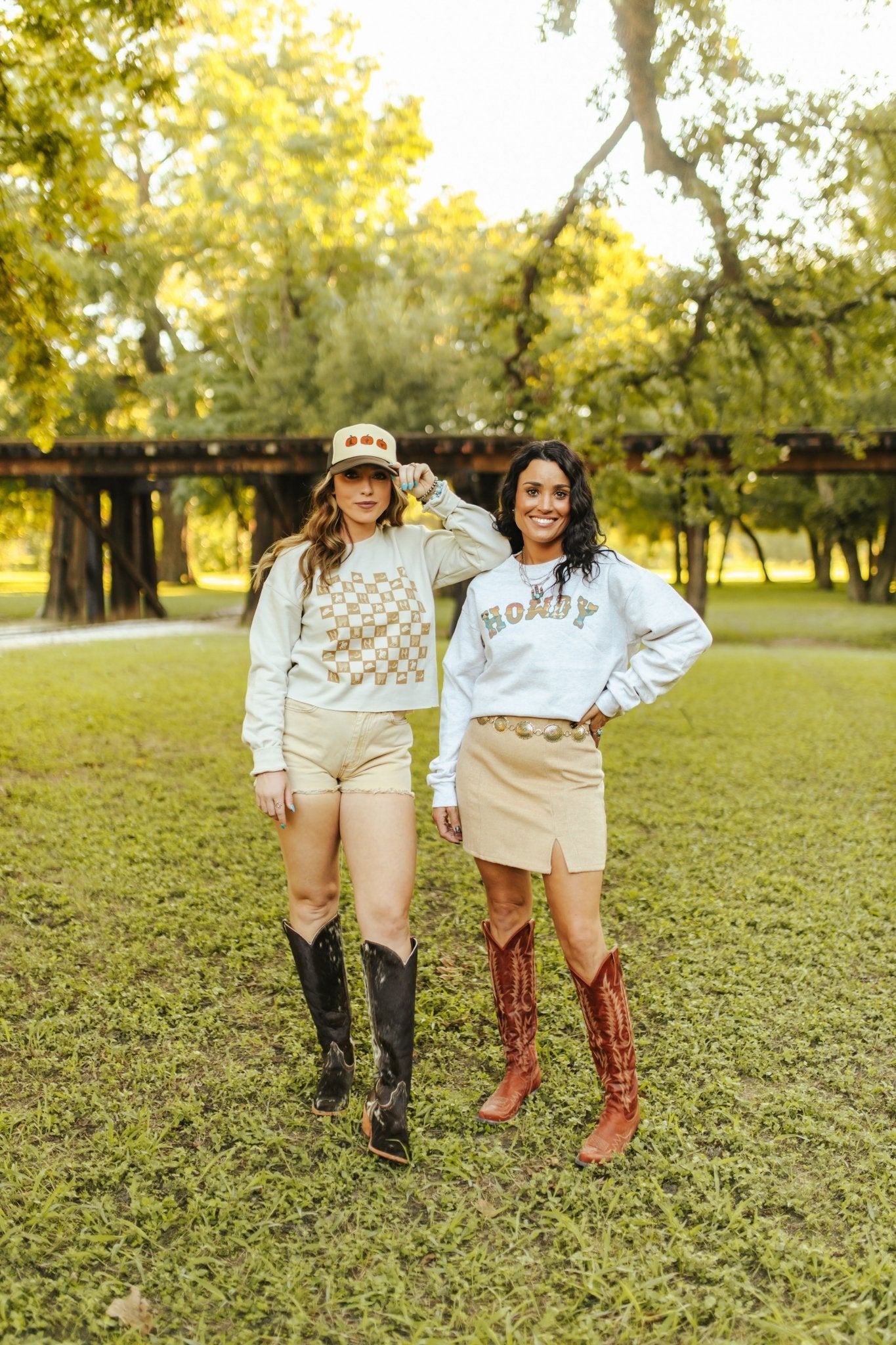 Western Checkers Raw Crop Graphic