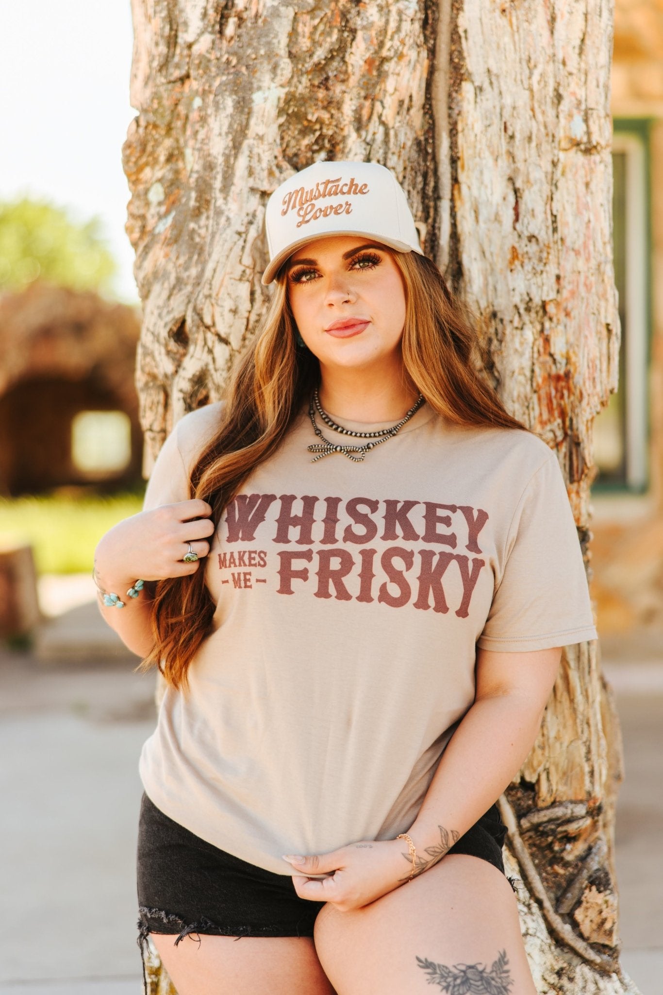 Whiskey Makes Me Frisky Graphic Tee