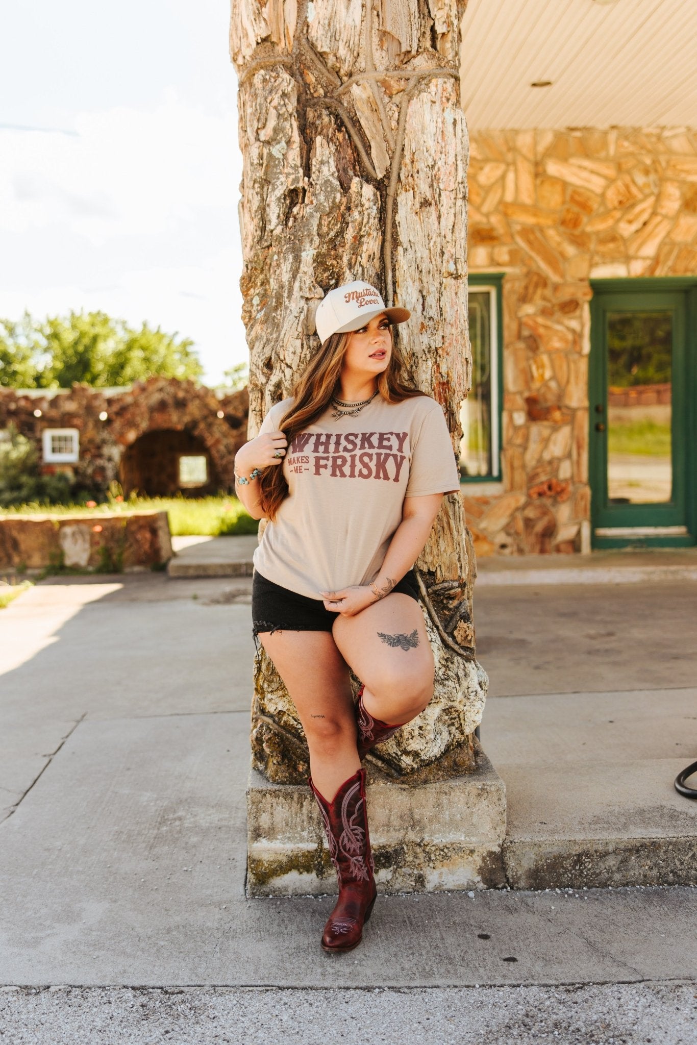 Whiskey Makes Me Frisky Graphic Tee