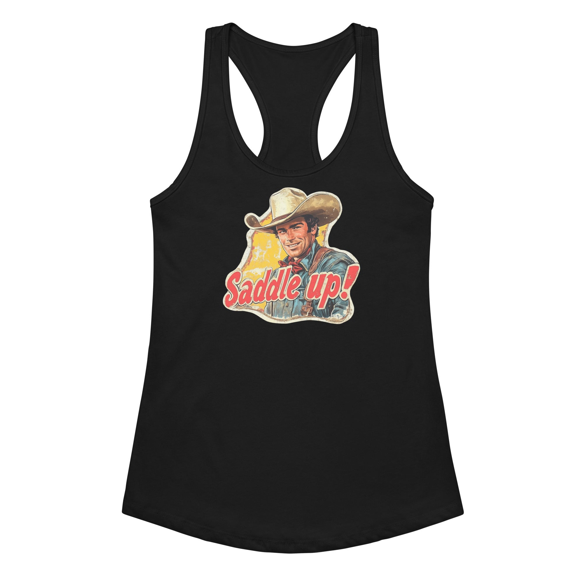 Saddle Up Women’s Fitted Racerback Tank Top