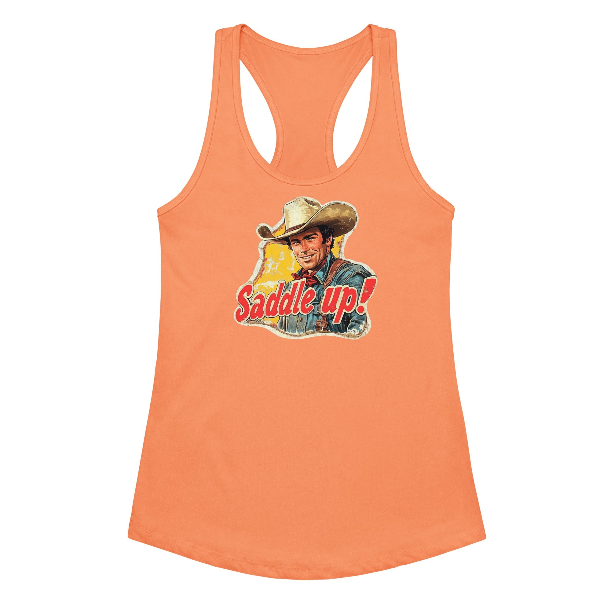 Saddle Up Women’s Fitted Racerback Tank Top