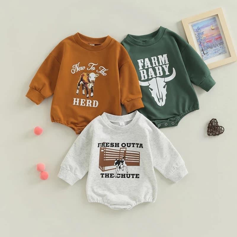 Kids Ranch Hand Onesies